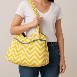💛 Stampin’ Up! Yellow Chevron Shoulder Bag